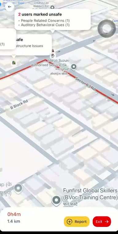 Safe Maps App Safree - #1 Women's Safety App | Safe Walking Routes, SOS Alerts ...